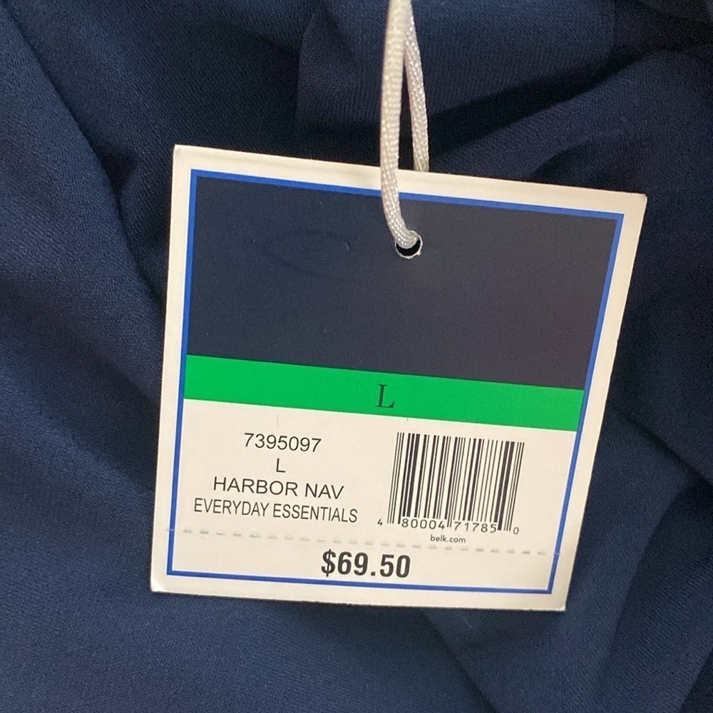 Kaari Blue pull on pants Everyday Essentials elastic waist wide leg Sz Large NWT - Picture 5 of 7
